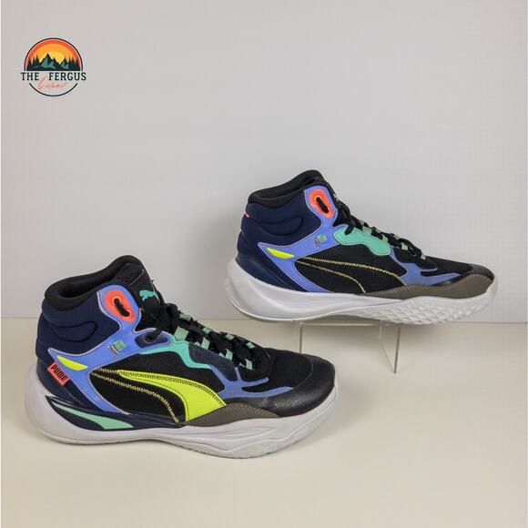 Puma Playmaker Pro Basketball Shoe Chunky High 90 Retro Reconditioned Men Size 8 - Picture 5 of 16